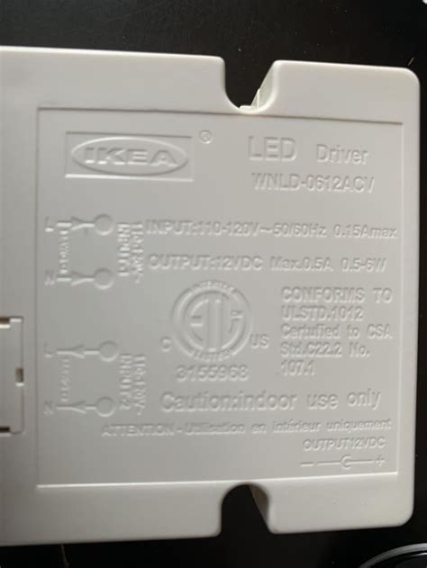 adapting ikea led driver to go into electrical box|IKEA omlopp led driver replacement.